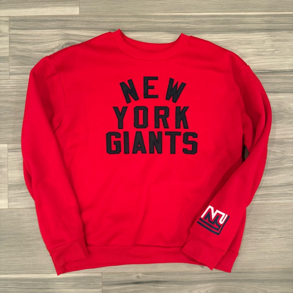 NFL New York Giants Red Crewneck Sweater